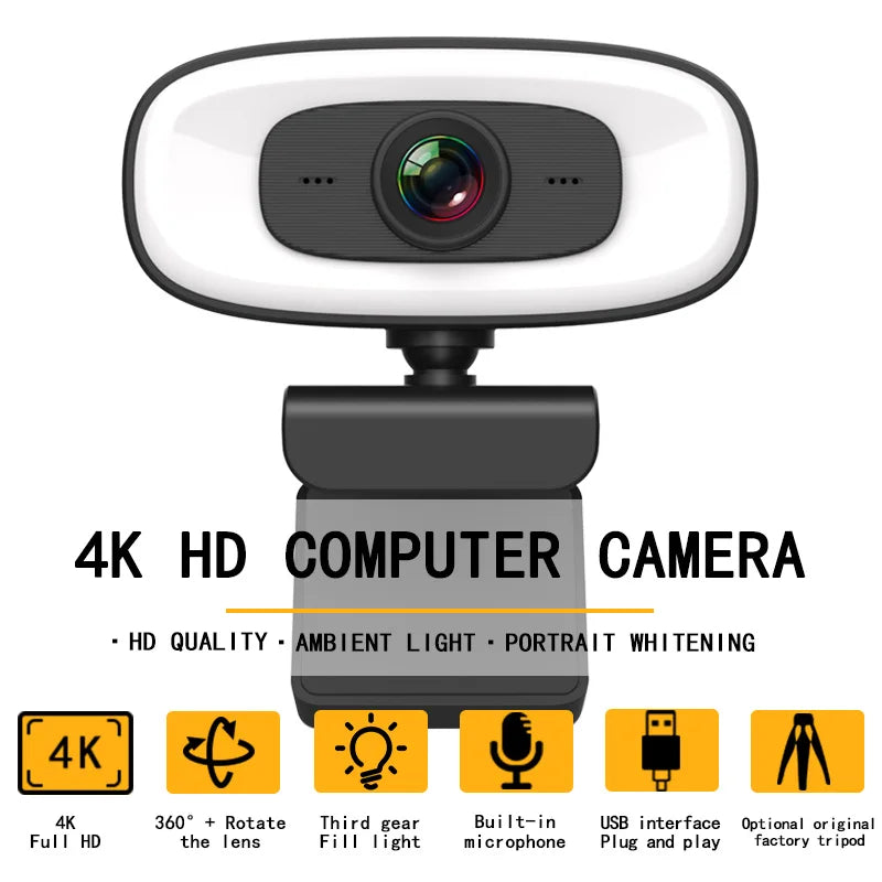 Mateus -Webcam 4K 1080P Mini Camera 2K Full HD Webcam