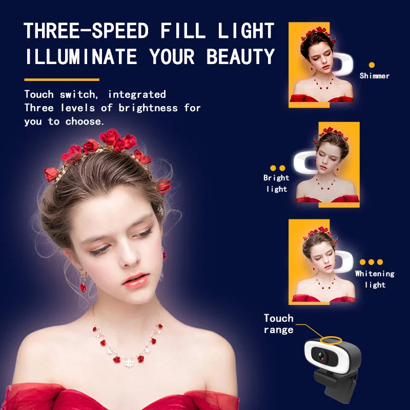 Mateus -Webcam 4K 1080P Mini Camera 2K Full HD Webcam