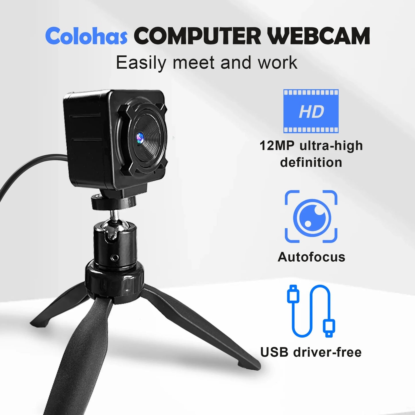 Mateus -4K Webcam for Pc 1080P 30FPS USB